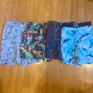 4 Pairs of Little Boys Swimming Trunks 7/8, 8, 8, 8/10